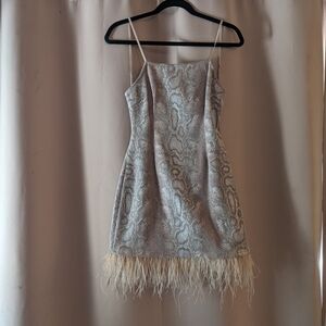 Snake Print Mini Dress